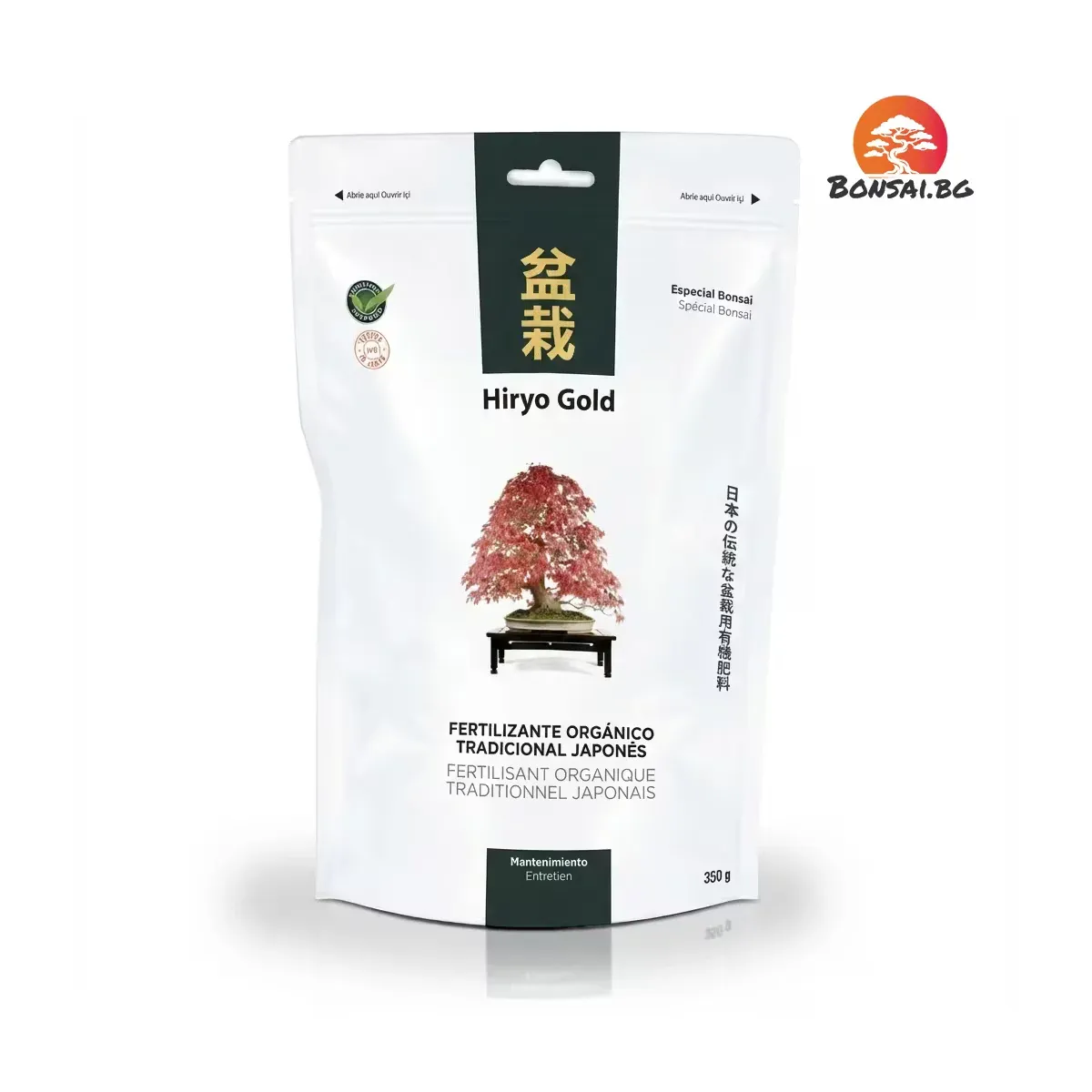 1 kg. Hiryo Gold Maintenance: Органичен тор за поддръжка на бонсай (N6-P6-K6)